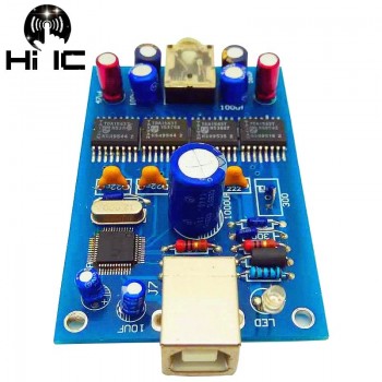 HiFi Digital Audio Decoder Parallel 4 Road 4*TDA1543 DAC Input OTG/USB Output ]3.5mm Amplifier DIY Sound Card