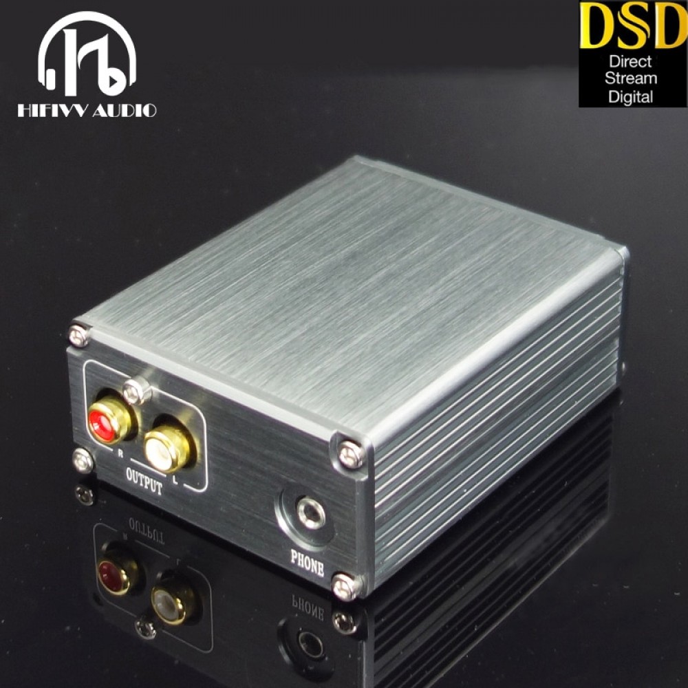hifi DAC PC decoder of ES9038Q2M and XMOS u208 USB input RCA and 3.5mm out to amplifier DSD PCM dac