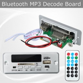 DC 12V/5V Car LED USB AUX FM bluetooth MP3 Decode Board Radio Amplifier Remote Digital to Analog Converter