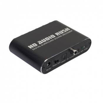 5.1CH Audio Digital to Analog 6 RCA AY42B DTS Dolby Sound Decoder Converter Fine