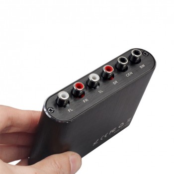 5.1CH Audio Digital to Analog 6 RCA AY42B DTS Dolby Sound Decoder Converter Fine