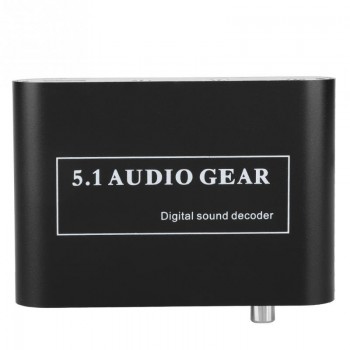 Noise Cancelling DTS Decoder Optical/Coaxial Signal/Analog to 5.1/2.1 Analog DTS Audio Decoder High Interference Immunity