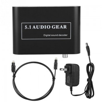 Noise Cancelling DTS Decoder Optical/Coaxial Signal/Analog to 5.1/2.1 Analog DTS Audio Decoder High Interference Immunity