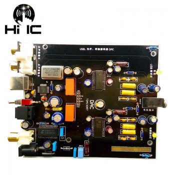 HiFi Digital Audio Decoder TDA1305T DAC Input OTG/USB/Coaxial/Optical Output RCA/ 3.5mm Amplifier DIY Sound Card