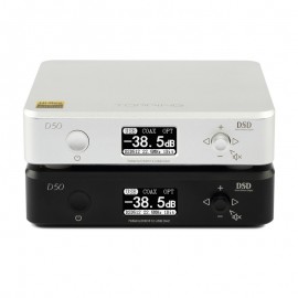New TOPPING D50 ES9038Q2M *2 32Bit/768Khz DSD512 MINI HIFI AUDIO Decoding USB DAC XMOS XU208 3xOPA1612 USB/OPT/COAX Input