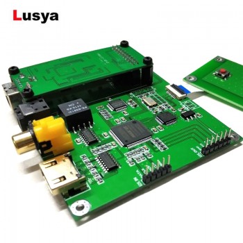 Amanero Digital Interface XMOS Interface Audio Decoder Preamp USB DAC board Sampling Rate Display AK4118 SPDIF I2S T0138