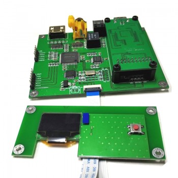 Amanero Digital Interface XMOS Interface Audio Decoder Preamp USB DAC board Sampling Rate Display AK4118 SPDIF I2S T0138