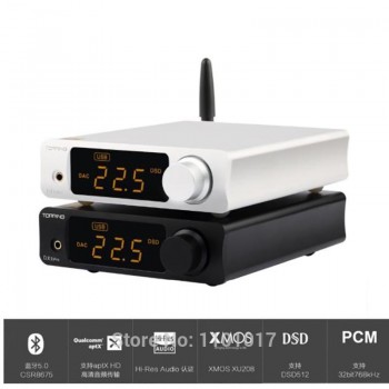 TOPPING DX3 PRO Desktop Bluetooth Decoder AK4493 USB DAC XMOS XU208 DSD512 Headphone output AK4493 OPA1612 With Remote Control