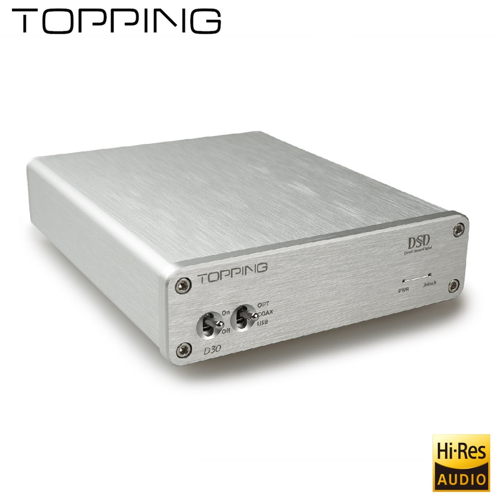 TOPPING D30 DSD hifi fever desktop MP3 Audio Decoder board XMOS USB DAC Coaxial Optical Fiber  CS4398 24Bit 192KHz Original shop