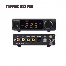 DAC TOPPING DX3 PRO Desktop Bluetooth ATPX USB Audio Decoder Headphone Amplifiers Amp Xmos xu208 AK4493EQ+OPA1612 DSD512 Newest