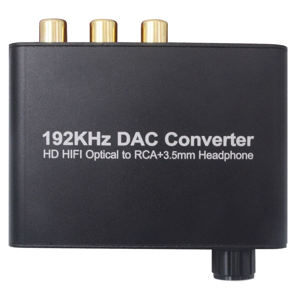 192kHz DAC Fiber Coaxial Converter 5.1 HD Digital Audio Decoder Support AC-3 / DTS Volume Adjustment Decoder