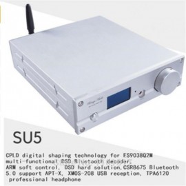 Weiliang SU5 APTX HD Bluetooth 5.0 ES9038Q23 DAC HIFI EXQUIS XMOS USB DSD256 Decoder TPA6120 Headphone Amp With Remote
