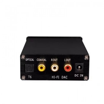 T6 Audio HIFI DAC Fiber/Coaxial Input Lossless Decoder