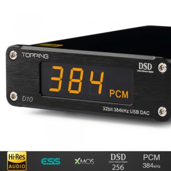 NEW TOPPING D10 MINI USB DAC DSD PCM384 CSS XMOS XU208 ES9018K2M OPA2134 audio amplifier Decoder