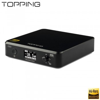 2018 TOPPING D50 Desktop DAC Decoder HIFI Fever USB, Coaxial, Optical, DSD512 Hard Solution XMOS(XU208) 2x ES9038Q2M OPA1612