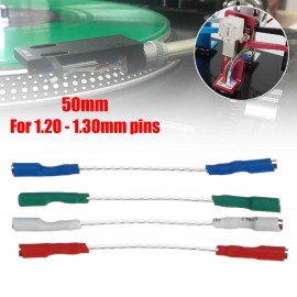4Pcs 50mm 5N Pure Sliver Leads Header Wire Cable  Universal For 1.2-1.3mm Pins Turntable Phono Headshell