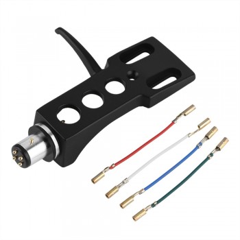 Universal LP Turntable Phono Headshell Mount Replacement with Lead Wires New 2018 -With LOGO