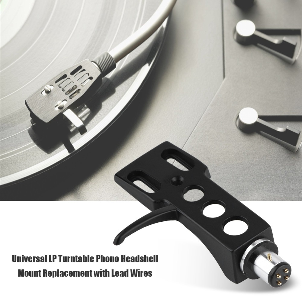 Universal LP Turntable Phono Headshell Mount Replacement with Lead Wires New 2018