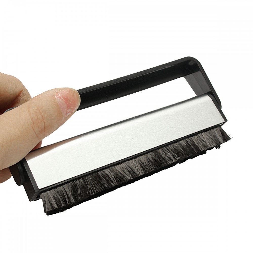 LEORY Vinyl Records Handle Carbon Fiber DuPont Brush Cleaning Scrubbing Brush For Turntable LP Phonograph Records Longplay