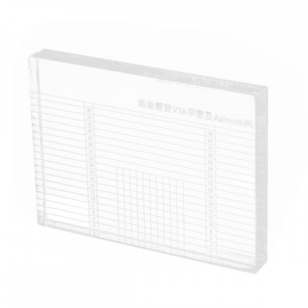 LP Vinyl Record Player Measuring Phono Tonearm VTA/Cartridge Azimuth Ruler Balance Cartridge Azimuth Ruler Headshell Turntable