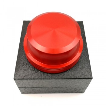 Record Weight Turntable Vinyl Clamp LP Disc Stabilizer in Red Finish