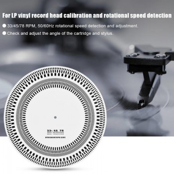 Profesional LP Vinyl Turntables Phono Record Disc Stroboscope Disc Calibration Disc  Record