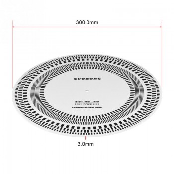 Profesional LP Vinyl Turntables Phono Record Disc Stroboscope Disc Calibration Disc  Record