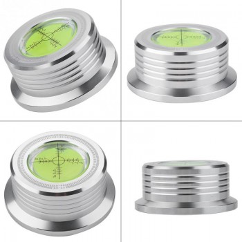60Hz 3in1 Metal Record Clamp LP Disc Stabilizer Turntable For Vinyl Record Disc Turntable Vibration Balanced Test Speed Bubble