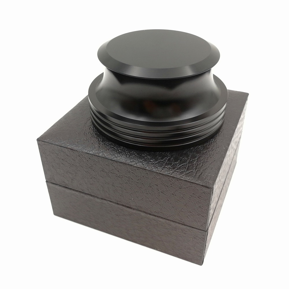 Record Weight Turntable Vinyl Clamp LP Disc Stabilizer in Black Finish