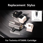Metal Turntable Cartridge With Stylus Needles + Installation Kit Fits MM/LP Turntable Stylus for Technica 3600L/Universally