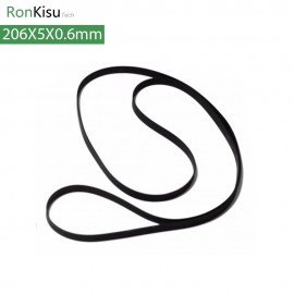 Diameter 206*5*0.6mm Turntable Belt, replace part long player phonograph for LP player 10pcs/lot