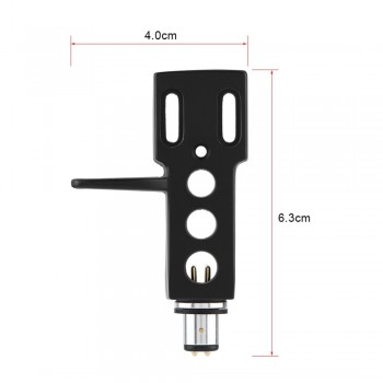 Universal LP Turntable Phono Headshell Mount Replacement with Lead Wires