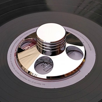 LP Vinyl Turntables Metal Disc Stabilizer Record Weight/Clamp Vinyl Record Turntable Vibration Balanced Gold and Silver