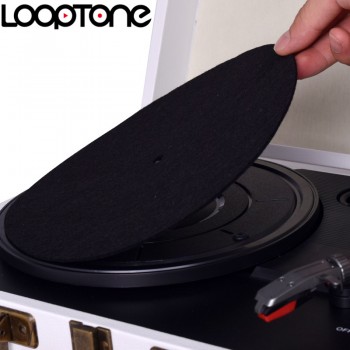 LoopTone Anti-static Felt Mat for Turntable Designed for Clear and Live Sound Quality Universal to all LP Vinyl Record Players