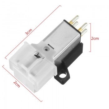 Dynamic Magnetic 20Hz-20Khz 12.5 mm Metal Needle Stylus Turntable Headshell Kit For Technica 3600L MM/LP Record Player Plastic
