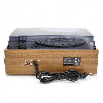 LoopTone Vinyl LP Record Turntables Player Cassette Player AM FM Radio USB/SD Player W/ Remote Control Built-in Speaker Aux-in