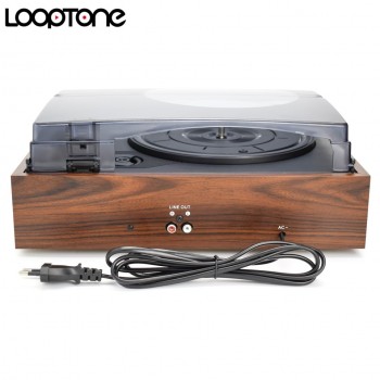 LoopTone 33/45/78 RPM Vintage Turntable Players For Vinyl LP Record Phono Player 2 Built-in Speakers Line-out AC110~130amp;220~240V