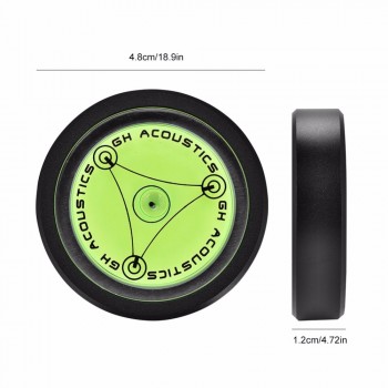 VBESTLIFE Aluminum LP Disc Stabilizer Turntable Level Vinyl Record Vibration Balanced Phonograp Spirit Level Black Gold Silver