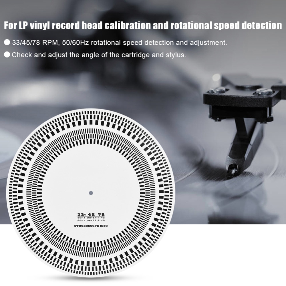VBESTLIFE Profesional Vinilo Record Player Phono Turntable Calibration Stroboscope Disc for LP Vinyl Record Turntables UltraThin