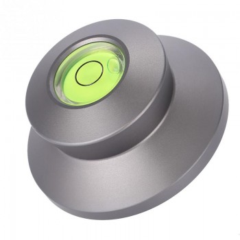 VBESTLIFE 50Hz Aluminum Bubble Level Turntable Record Stabilizer Clamp for All LP Vinyl Record Player Eliminating Vibration