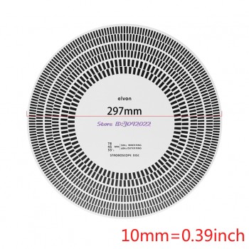 LP Vinyl Record Turntable Phono Tachometer Calibration Strobe Disc Stroboscope Mat 33 45 78 RPM