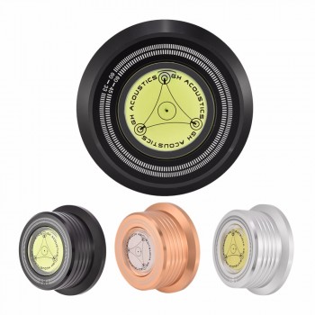 60Hz Metal 3in1 Turntable Disc Record Stabilizer Clamp Bubble Level Balance Measure Vibration For LP Vinyl Record Player 280g