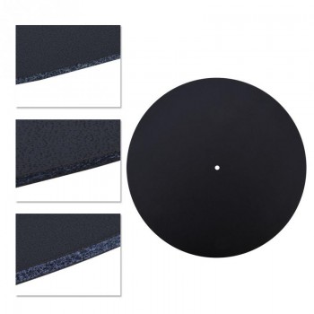 VBESTLIFE Anti-static Vinyl Turntable Record Pad 290*1.5mm Anti-skid shock Turntable Pad Flat Soft Music Record Pad Mat Leather