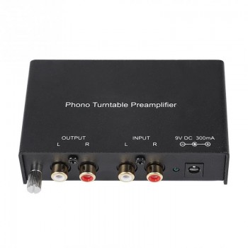 Dual-channel Phono Preamplifier RCA Preamplifier Output Noise Cancelling Phono Preamp