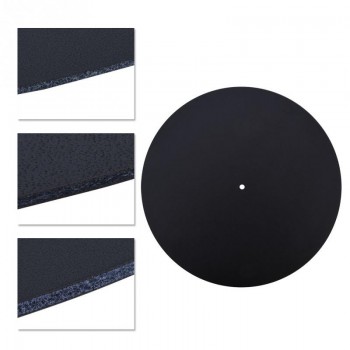 Anti-static Vinyl Turntable Record Pad Antistatic Flat Soft Genuine Leather Mat Slipmat Pad