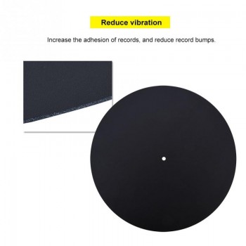 Anti-static Vinyl Turntable Record Pad Antistatic Flat Soft Genuine Leather Mat Slipmat Pad