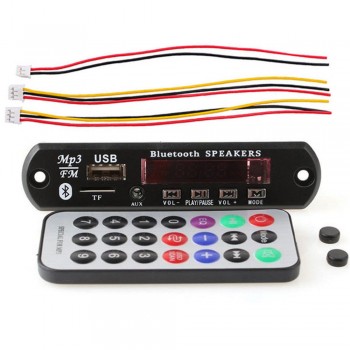 DC 5V Automobile Car Bluetooth MP3 WMA FM AUX Decoder Board Plate Audio Module TF SD Card USB Radio Car MP3 Speaker Accessories
