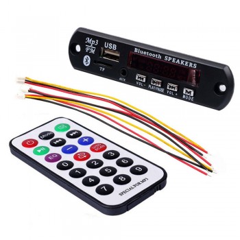 7-12V Car USB Bluetooth MP3 WMA FM AUX Decoder Board Audio Module Support TF SD Card Decoder Board with Remote Control For Car