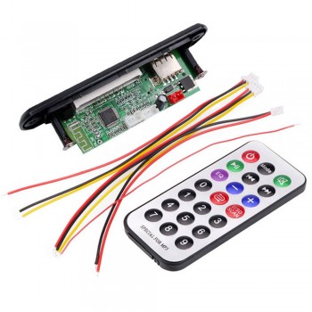 7-12V Car USB Bluetooth MP3 WMA FM AUX Decoder Board Audio Module Support TF SD Card Decoder Board with Remote Control For Car