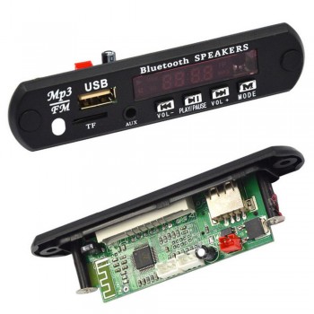7-12V Car USB Bluetooth MP3 WMA FM AUX Decoder Board Audio Module Support TF SD Card Decoder Board with Remote Control For Car